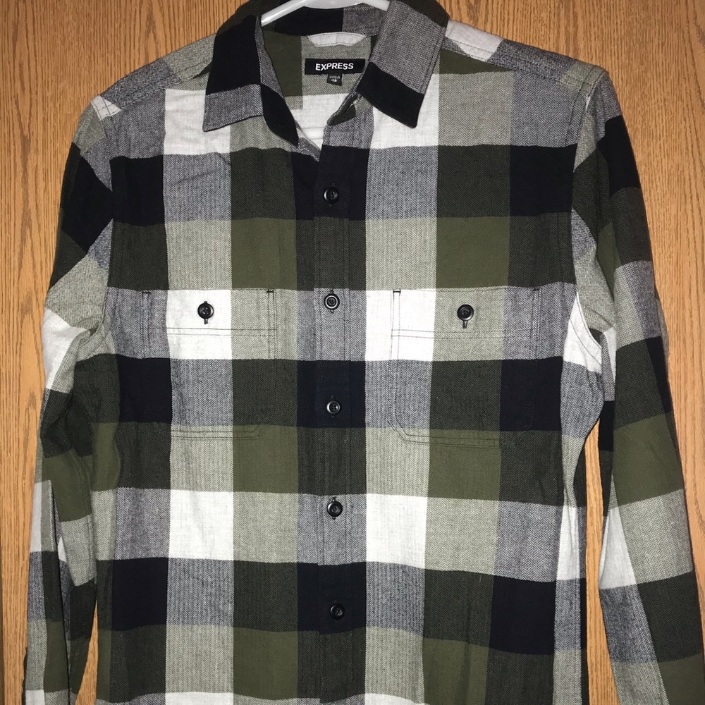 Express Button Down Flannel Size XS